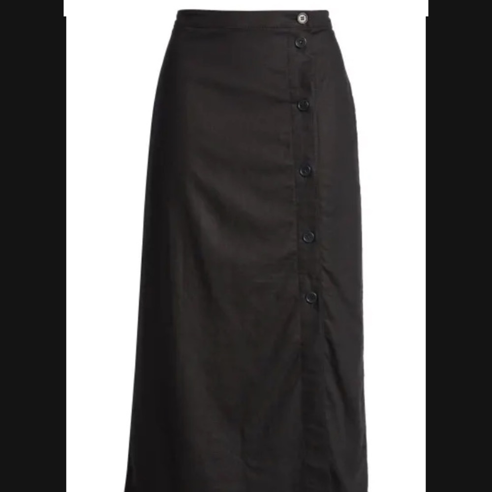 Treasure & Bond Linen Blend Midi Skirt - Picture 6 of 15